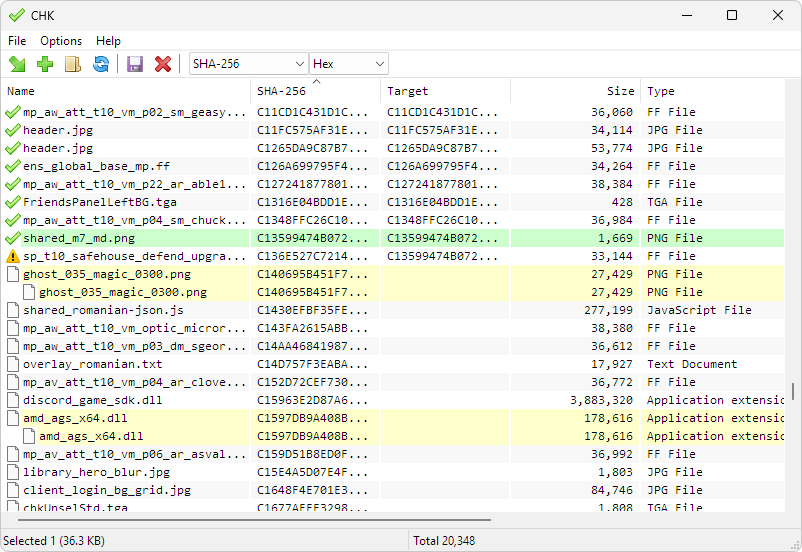 CHK v6.00 Screenshot